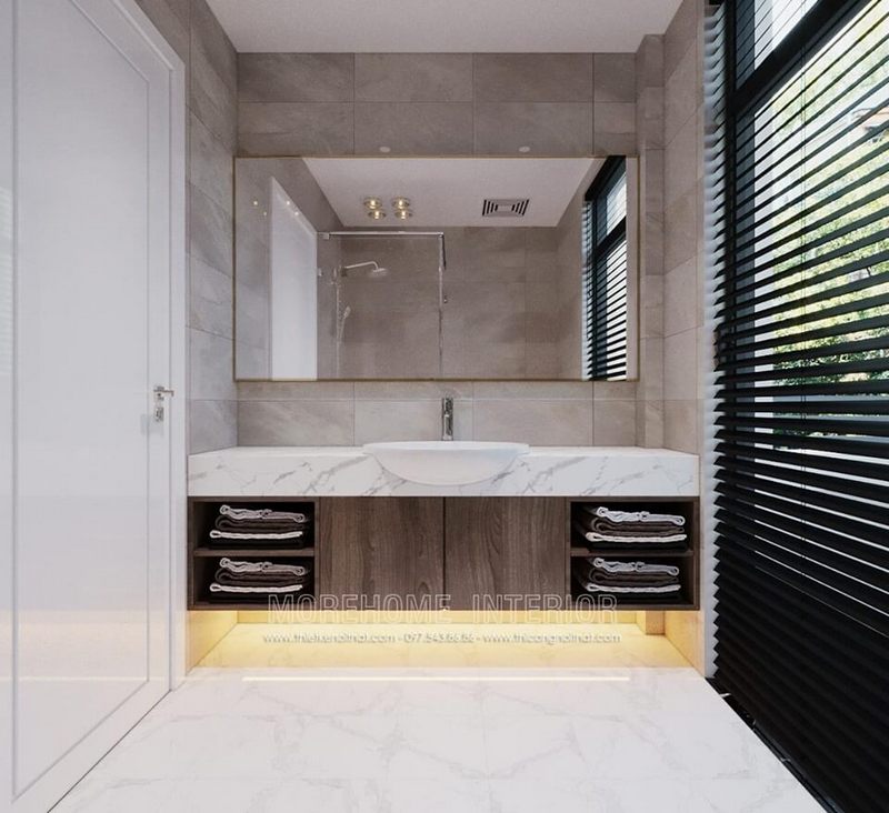 Đá vân mâu màu trắng ốp bàn lavabo nhập khẩu cao cấp